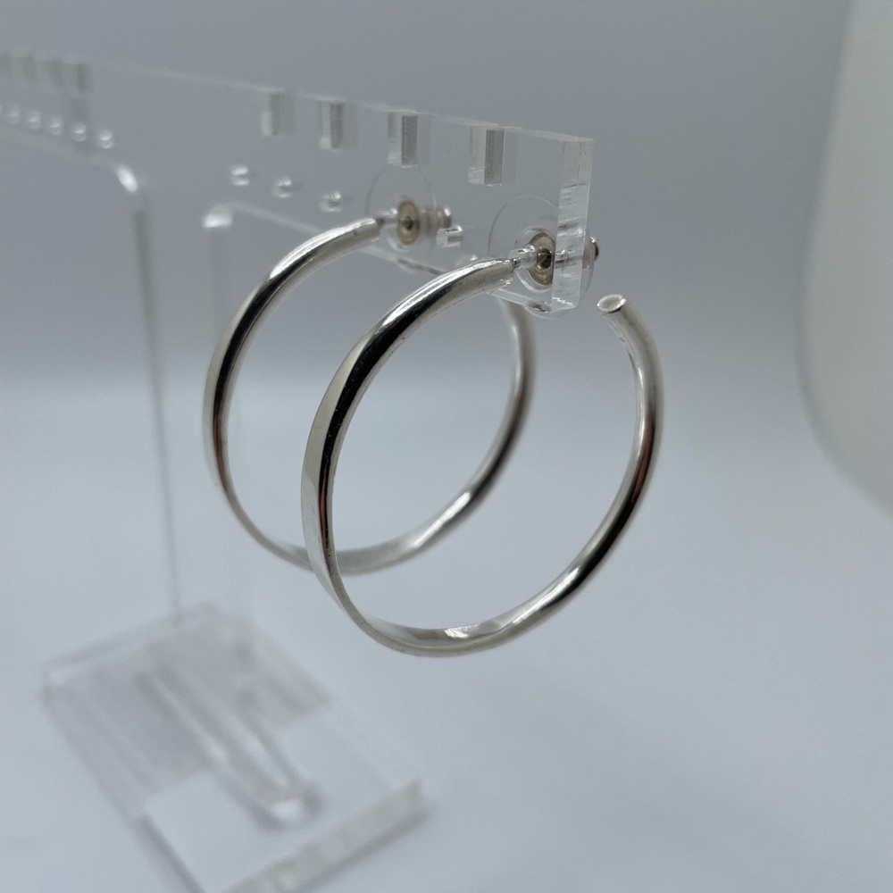925 Large Hoops 15.36 Grams!